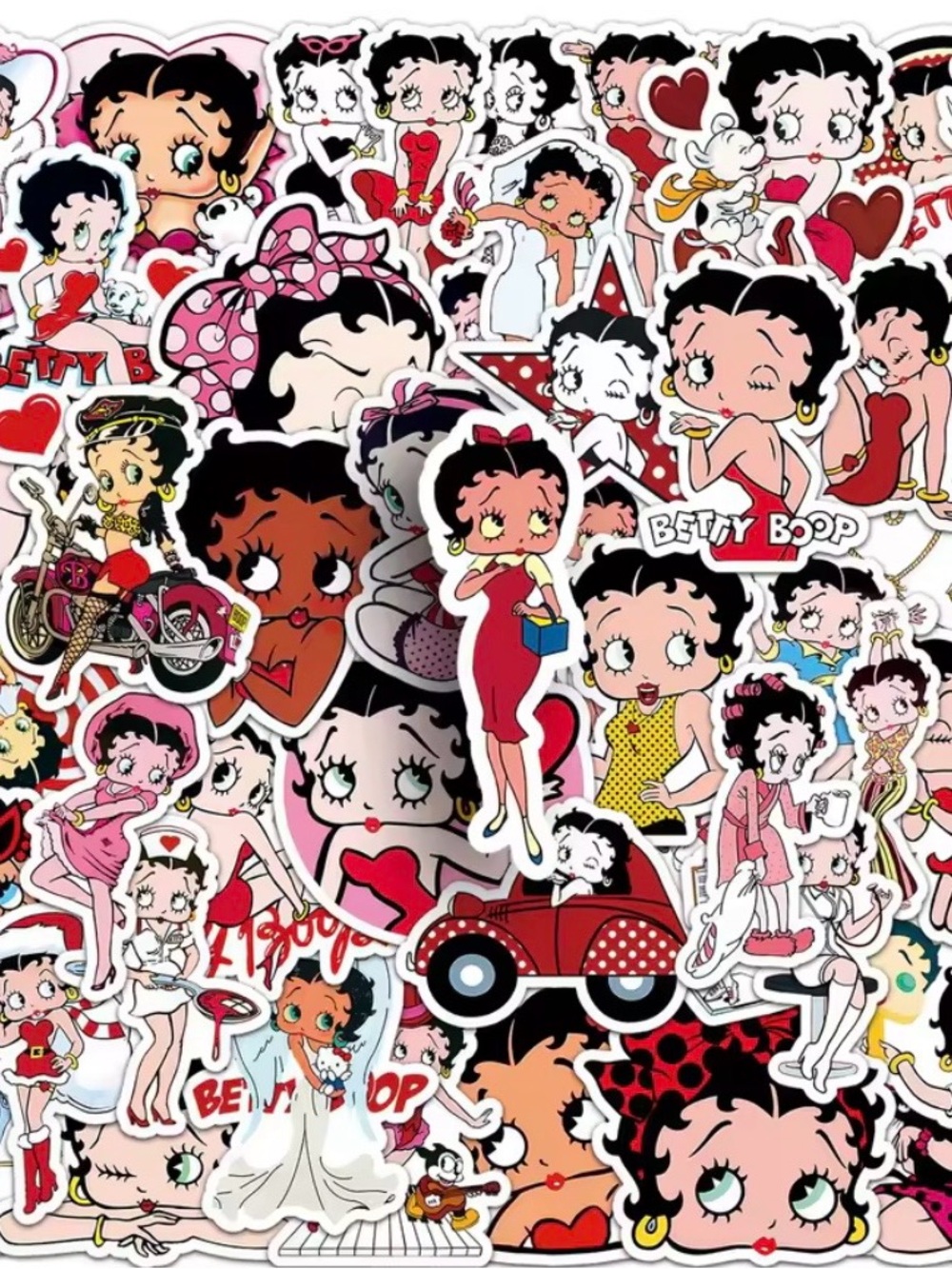 BETTY BOOP Stickers, pack of 50